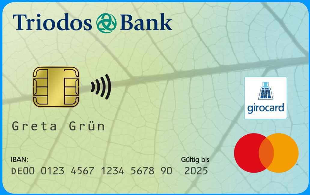 Mit der Triodos Bank Debitkarte gebührenfrei weltweit kontakt- und bargeldlos zahlen