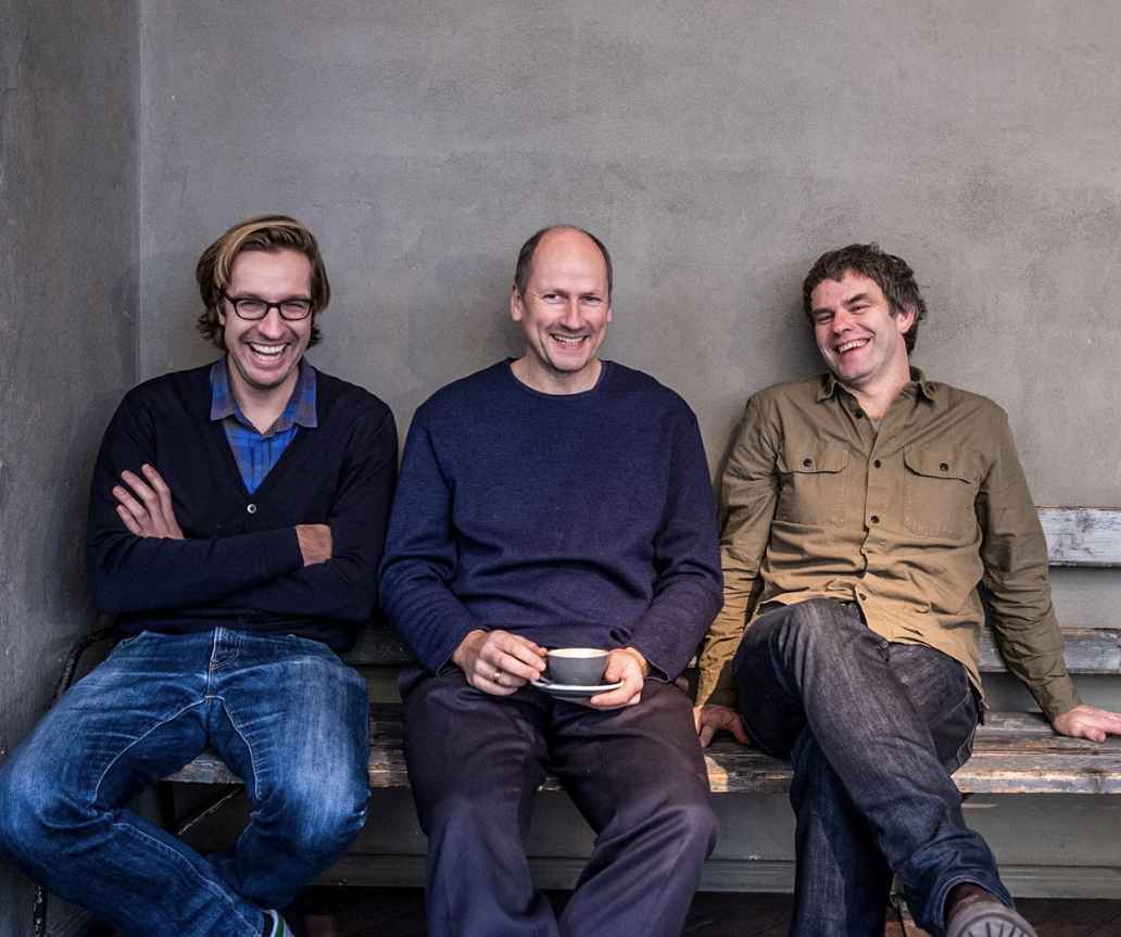 Die drei Gründer: Nikolaus Driessen (l.), Florian Niedermeier (M.) und Bernd Maier