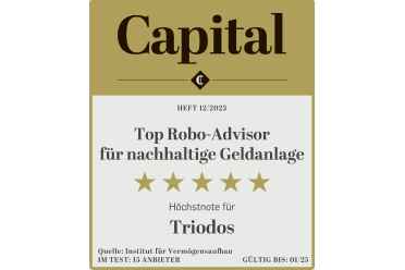 Capital 12/2023: Top Robo-Advisor für nachhaltige Geldanlage - Triodos Impact Portfolio Manager